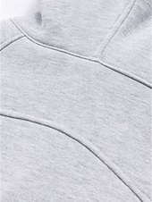 baratos Tops Simples-Mulheres Pulôver Moletom Com Capuz Tecido Casual Manga Longa Com Capuz Tops regulares Rua Dia a Dia Patchwork Zíper Bolsos Branco Rosa cáqui Cinzento Outono Inverno