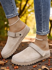 preiswerte Clogs &amp; Pantoletten für Damen-Damen-Slingback-Pantoletten – Clogs zum Reinschlüpfen mit Riemendesign für Herbstpicknicks, Gartenarbeit und Freizeit