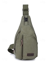 economico Borselli da uomo-Zaino a tracolla in tela da uomo con più scomparti, borsa a tracolla vintage per escursioni all&#039;aperto, viaggi e uso quotidiano casual