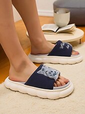 baratos Chinelos de mulher-Pantufas femininas estilo cat paw slide – pantufas com solado de espuma macio e aberto para ambientes internos, ideais para a vida no dormitório, relaxamento em casa e noites aconchegantes