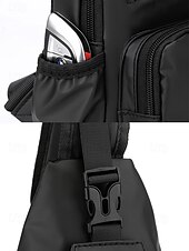 cheap Men&#039;s Bags-Men’s Waterproof Crossbody Sling Bag – Lightweight Casual Chest Bag with Multiple Compartments, Adjustable Strap, and Water-Repellent Fabric for Travel, Outdoor and Daily Use