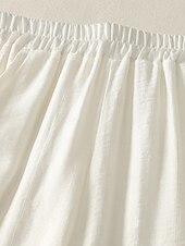 preiswerte Schlichte Hose aus Baumwollleinen-Damen Chinos Haremshose Vintage Ethno-Stil Basic Knöchellang Hohe Taille Einfach Tasche Kordelzug Komfort Außenbereich Dehnbar Urlaub Straße Täglich Schwarz Beige Kaffee Sommer Frühling Normale