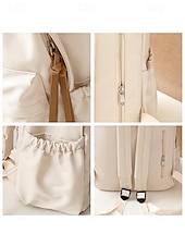 tanie Plecaki studenckie-damski prosty, wodoodporny plecak o dużej pojemności - prosty, lekki plecak z wieloma kieszeniami do przechowywania na uczelnię, w podróż i do codziennych dojazdów