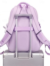 abordables Sacs à dos de Collège-Sac à dos imperméable multi-poches - sac d&#039;école de grande capacité, rangement en couches, design léger, poches latérales, adapté aux étudiants adolescents et aux navetteurs quotidiens noir rose bleu