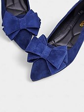abordables Ballerines femme-ballerines en daim vert pour femmes avec gros nœud - ballerines chics et confortables pour une tenue décontractée et de jour
