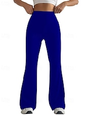 economico Leggings semplici-Per donna Gamba larga Pantaloni Eleganti Streetwear Casual Lunghezza intera Naturale Semplice Elastico in vita Confortevole Streetwear Ferie Abbigliamento quotidiano Magenta Grigio Nero Bianco Autunno