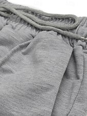 abordables jambe large et taille haute-Femmes Joggings Jambe large Pantalons Mode Streetwear Longueur complète Taille haute Uni Avec Poches Taille Élastique Respirabilité Confortable Micro-Élastique Rue Tenue quotidienne Sortir Gris