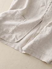 economico Gilet-Per donna Gilet Confortevole Traspirante Tasca Bottoni Casual Semplice Vacanza Streetwear Casuale Abbigliamento quotidiano Monopetto Corto Scollo a V Vestibilità regolare Senza Maniche Capispalla