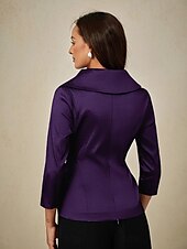 preiswerte Hosenanzüge für Mama-Zweiteilig Brautmutterkleid Elegant V Ausschnitt Knöchellänge Taft Dreiviertelarm mit Schärpe / Band Schleife(n) 2025