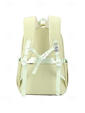 זול תיקי גב לילדים ונוער-תרמיל גב קל משקל ועמיד למים לילדה עם כיס קדמי שקוף וסיכת ארנב חמודה - תיק נסיעות חמוד לבית הספר, לקולג' ולטיולי סוף שבוע