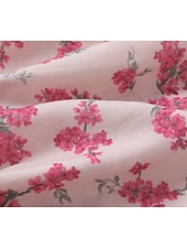 tanie Sukienki boho-Damskie Sukienka mini Sukienka Boho Codzienne sukienki Letnie sukienki Strój zachodni Zabytkowe Codzienny Plaża Urlop Regularny Kwiaty Bez rękawów Głęboki dekolt w serek Rumiany róż Lato