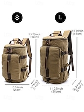 economico Zaini da Esterno-Borsa da viaggio convertibile in tela vintage da uomo, con tracolla, grande capacità, multifunzione, per il ritorno a scuola, gite del fine settimana, palestra e uso all'aperto