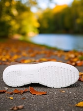economico Sneakers da donna-Sneakers Mary Jane Flyknit da donna: scarpe da passeggio leggere con cinturino elastico per viaggi, palestra e weekend