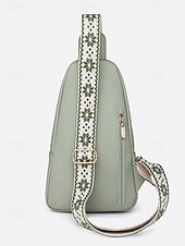 levne Tašky přes rameno-Dámská nepromokavá crossbody kabelka z umělé kůže - ležérní lehká crossbody kabelka s multifunkčními kapsami a širokým ramenním popruhem s etnickým vzorem, ideální na cestování, nakupování i každodenní nošení