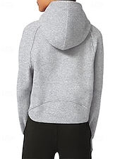 cheap Plain Tops-Women&#039;s Pullover Hoodie Sweatshirt Plain Streetwear Casual Long Sleeve Hooded Regular Tops Street Holiday Zipper Light Pink Black Pink Red Navy Blue Winter