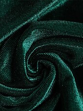 preiswerte Einfaches Kleid-Damen Minikleid Samtkleid Freizeitkleid Mode Modern Täglich Date Wochenende Normale Passform Einfach Langarm V Ausschnitt Wein Marineblau Orange Grün Herbst Winter