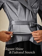 preiswerte Hosenanzüge für Mama-Zweiteilig Brautmutterkleid Elegant V Ausschnitt Knöchellänge Taft Dreiviertelarm mit Schärpe / Band Schleife(n) 2025