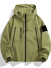 economico giacca attiva-Per donna Giacca con Cappuccio Impermeabile Caldo Cerniera Tasca Moda Semplice All&#039;aperto Streetwear Abbigliamento quotidiano Cerniera Regolare Con Cappuccio Vestibilità regolare Manica Lunga