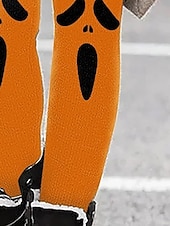 economico Pantaloni di Halloween-Per donna Pantaloni Leggings Streetwear Casual Lunghezza intera Vita Alta A Motivi Elastico in vita Stampato Traspirabilità Confortevole Elasticizzato Vacanza Streetwear Abbigliamento quotidiano