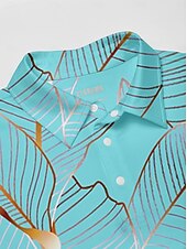 tanie Pánské golfové oblečení-Męskie Koszulka polo Niebieski Krótki rękaw Top Strój golfowy Ubrania Stroje Noś odzież