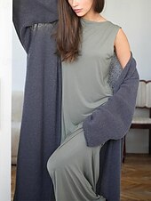 tanie Kardigany i odzież wierzchnia-Damskie Sweter Sweter rozpinany Moda Moda miejska Codzienny Jednokolorowe Prążkowany Otwarty przód Dzianiny Długi rękaw Długie topy Robić na drutach Święto Wyjściowe Weekend Biały Żółty Jesień Zima