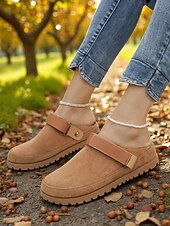 preiswerte Clogs &amp; Pantoletten für Damen-Damen-Slingback-Pantoletten – Clogs zum Reinschlüpfen mit Riemendesign für Herbstpicknicks, Gartenarbeit und Freizeit
