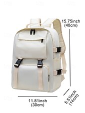 abordables Sacs à dos de Collège-Sac à dos minimaliste de grande capacité pour étudiants et navetteurs – sac à dos pour ordinateur portable multi-poches avec sangles latérales et boucle avant pour l&#039;école, les voyages ou un usage quotidien
