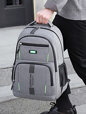 olcso Főiskolai hátizsákok-Férfi vízálló és karcálló laptop hátizsák - tartós, nagy kapacitású iskolai és munkahelyi táska diákoknak, szakembereknek és utazóknak