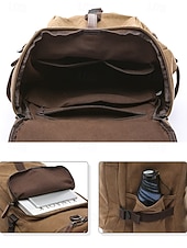economico Zaini da Esterno-Borsa da viaggio convertibile in tela vintage da uomo, con tracolla, grande capacità, multifunzione, per il ritorno a scuola, gite del fine settimana, palestra e uso all'aperto