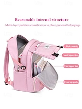 olcso Gyerekek és tinédzserek hátizsákok-Vízálló iskolai hátizsák tinédzsereknek nagy kapacitással és több rekeszes kialakítással – stílusos utazó- és mindennapi táska lányoknak és fiúknak