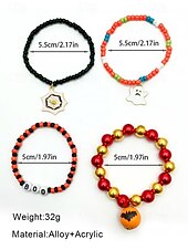 economico Accessori di Halloween-Per donna Braccialetto Set di bracciali Acrilico Lega Helloween