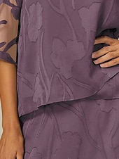 preiswerte Elegante Oberteile-Damen Spitzenbluse Bluse Elegante Oberteile Chiffon Tops Einfarbig Blumen Blume Elegant Stilvoll Dreiviertelarm Glockenärmel U-Boot-Ausschnitt Normale Oberteile Hochzeitsgast Arbeit Täglich