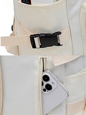 abordables Sacs à dos de Collège-Sac à dos minimaliste de grande capacité pour étudiants et navetteurs – sac à dos pour ordinateur portable multi-poches avec sangles latérales et boucle avant pour l&#039;école, les voyages ou un usage quotidien