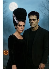 economico Parrucche di Coppia-Parrucca della sposa di Frankenstein per feste di Halloween e cosplay