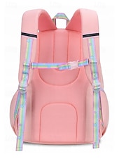 economico Zaini per Bambini e Adolescenti-Zaino scolastico pastello arcobaleno per ragazze preadolescenti borsa per libri leggera di grande capacità con multi tasche per viaggi quotidiani a scuola elementare