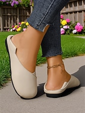economico Ballerine da donna-ballerine comode da donna in similpelle a piedi nudi – scarpe larghe e minimaliste da infilare per passeggiate informali, abbigliamento quotidiano e viaggi
