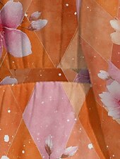 cheap Floral Dress-Women&#039;s Midi Dress Casual Dress Chiffon Swing Dress Modern Vacation Daily Weekend Regular Fit Floral Plaid Long Sleeve V Neck Yellow Blue Purple Orange Summer Spring Fall Autumn
