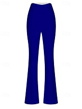 economico Leggings semplici-Per donna Gamba larga Pantaloni Eleganti Streetwear Casual Lunghezza intera Naturale Semplice Elastico in vita Confortevole Streetwear Ferie Abbigliamento quotidiano Magenta Grigio Nero Bianco Autunno