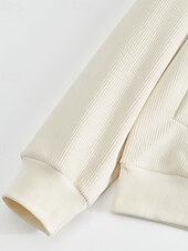 economico Giubbotti Casual-Per uomo Giacca Invernale Giacca in Pile Giacca Casual Vacanza Quotidiano Calore Termico Tasca Pile Autunno Inverno Semplice Moda Streetwear Collo alla coreana Regolare Aalbicocca Nero Blu marino