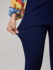 economico Pantaloni-pantaloni affusolati alla caviglia in tessuto altamente elasticizzato