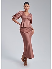 preiswerte Damenrock-Damen Midi Satin Rosa Röcke Sommer Frühling Vorne binden Rüschen Kordelzug Hoher Taillenbund Elegant Urlaub Modisch Tragen Sie, um zu arbeiten Wochenende Arbeitsmode XS S M
