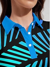 economico Abbigliamento da golf femminile-Per donna Polo da golf Blu Senza Maniche Top Abbigliamento da golf da donna Abbigliamento Abiti Abbigliamento