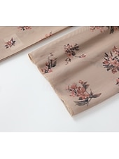 abordables Tops bohèmes-Femmes Chemisier occidental Chemisier Hauts en mousseline de soie Fleuri Bohème ancien Boho manche longue Col en V Hauts Réguliers Quotidien Fête À lacets Imprimé Kaki Été