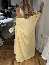 tanie Kardigany i odzież wierzchnia-Damskie Sweter Sweter rozpinany Moda Moda miejska Codzienny Jednokolorowe Prążkowany Otwarty przód Dzianiny Długi rękaw Długie topy Robić na drutach Święto Wyjściowe Weekend Biały Żółty Jesień Zima