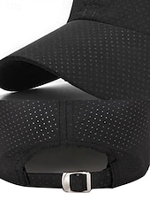 abordables Sombreros de hombre-Gorra de béisbol ligera y transpirable para hombre: gorra deportiva de malla de secado rápido con hebilla de metal ajustable para correr, jugar al golf, hacer senderismo y uso diario.