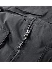 abordables Chalecos-Hombre Chaleco al aire libre Chaqueta táctica Deporte Pesca Acampada y Senderismo Activo Primavera Otoño Multi bolsillo Multicapa Poliéster Táctico Cremallera Negro Azul Marino Caqui Verde Ejército