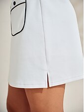 cheap Golf Bottoms-Women&#039;s Golf Skorts White Mint Green Bottoms Ladies Golf Attire Clothes Outfits Wear Apparel