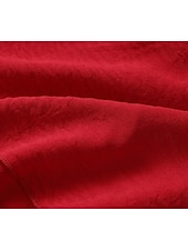 preiswerte Ausgefallene Kleider-Damen Minikleid Boho-Kleid Westernkleid Mode Klassisch Modern Outdoor Ferien Ausgehen Normale Passform Einfach Langarm V Ausschnitt Rote Sommer