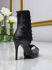 abordables Bottines de danse-Bottes de danse florales pour femmes - Chaussures de danse latine professionnelles à talons hauts et bout ouvert en satin avec imprimé rose élégant, idéales pour la salsa, le tango et les spectacles