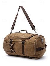 economico Zaini da Esterno-Borsa da viaggio convertibile in tela vintage da uomo, con tracolla, grande capacità, multifunzione, per il ritorno a scuola, gite del fine settimana, palestra e uso all'aperto